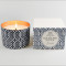 Blue Decal Suede Candle